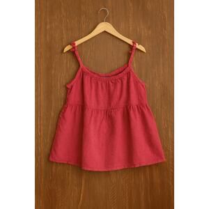 Old Navy Pink Sleeveless Textured Tank Top